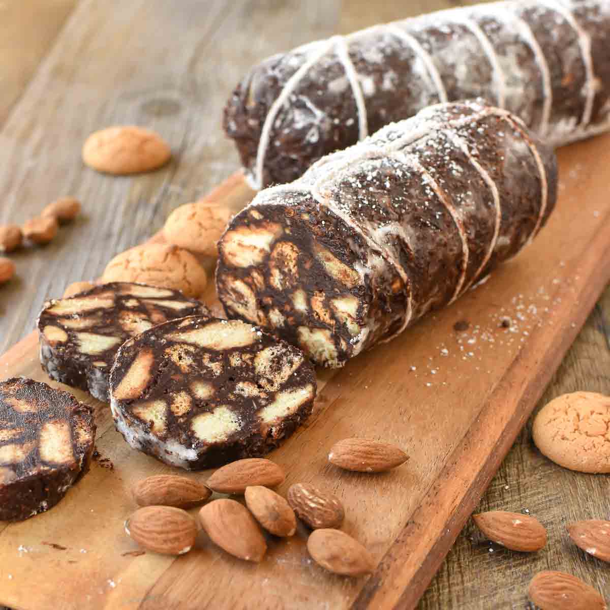 Chocolate Salami {Easy and No-bake} | Marcellina In Cucina