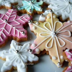 Snowflake sugar cookies