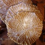 Gingerbread Pizzelle with cinnamon sticks, whole cloves and molasses on a stick