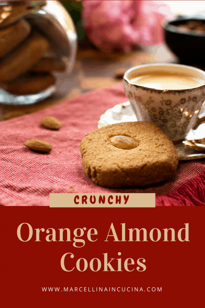 Orange Almond Cookies for pinterest