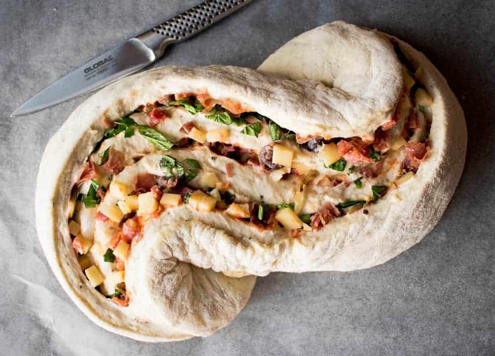 The bread is ready to put in the oven.