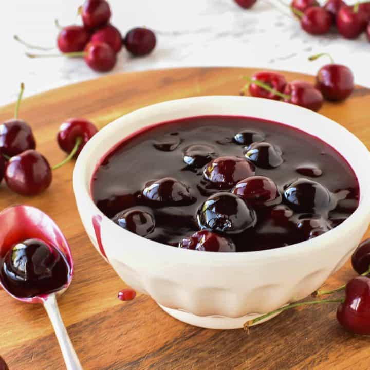 Cherry Sauce 5 ingredients - 10 minutes - Marcellina In Cucina
