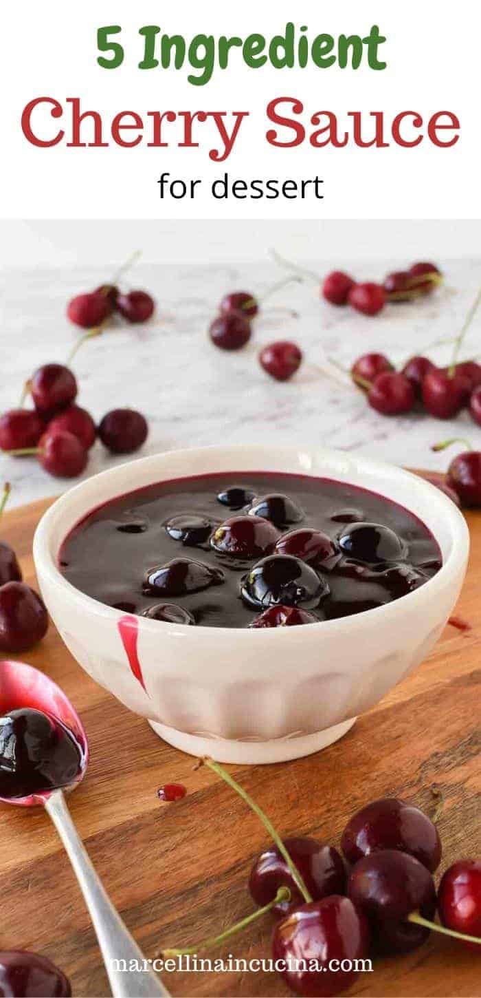 Cherry Sauce 5 ingredients - 10 minutes - Marcellina In Cucina