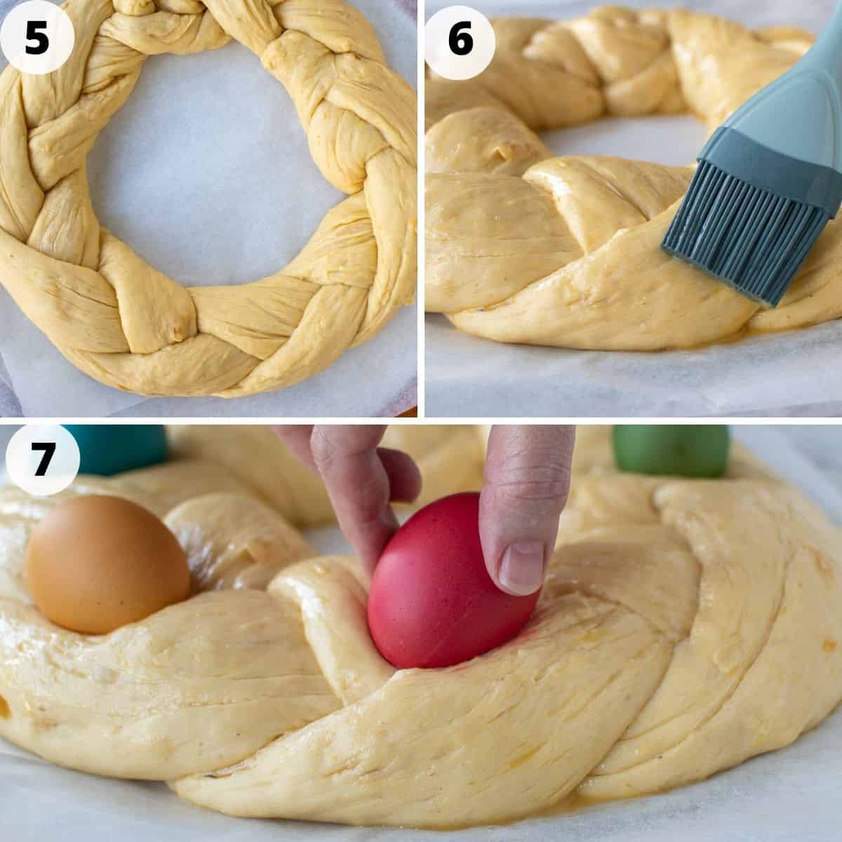 Three step to shaping and finishing this recipe. 