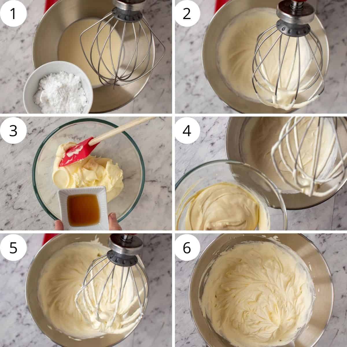 6-step photo collage showing how to make this recipe.