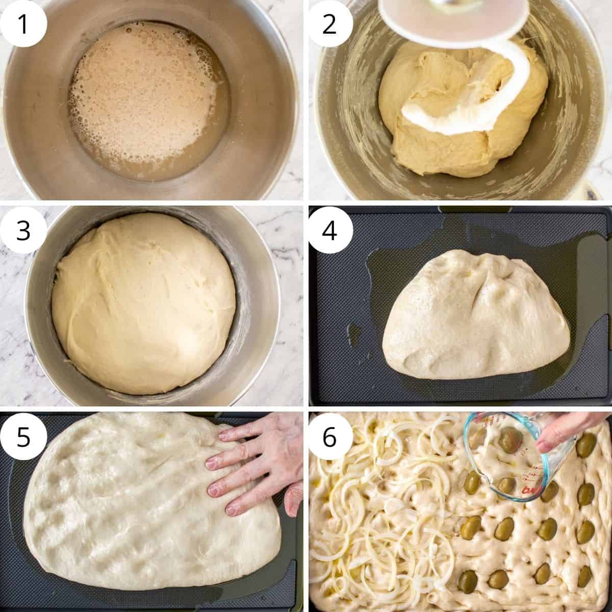 6-step photo collage showing how to prepare this recipe.