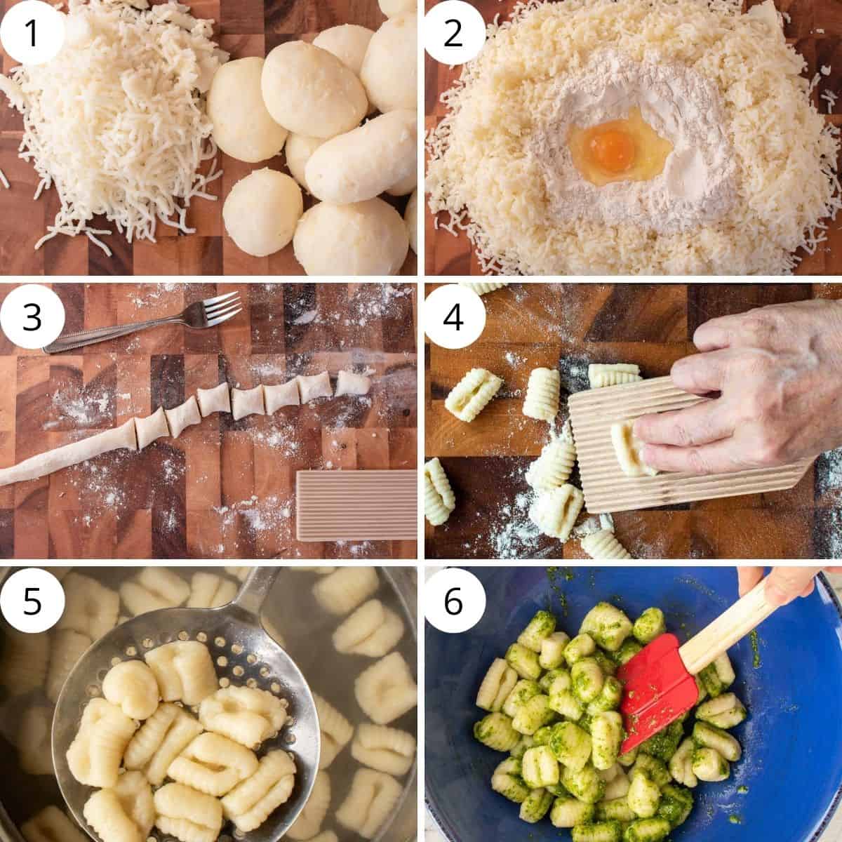 6-step photo collage showing how to make the recipe