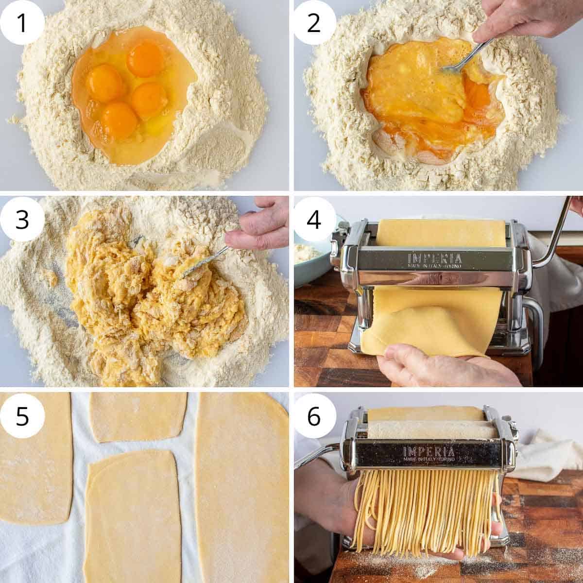 A 6 step photo collage showing how to make this recipe.