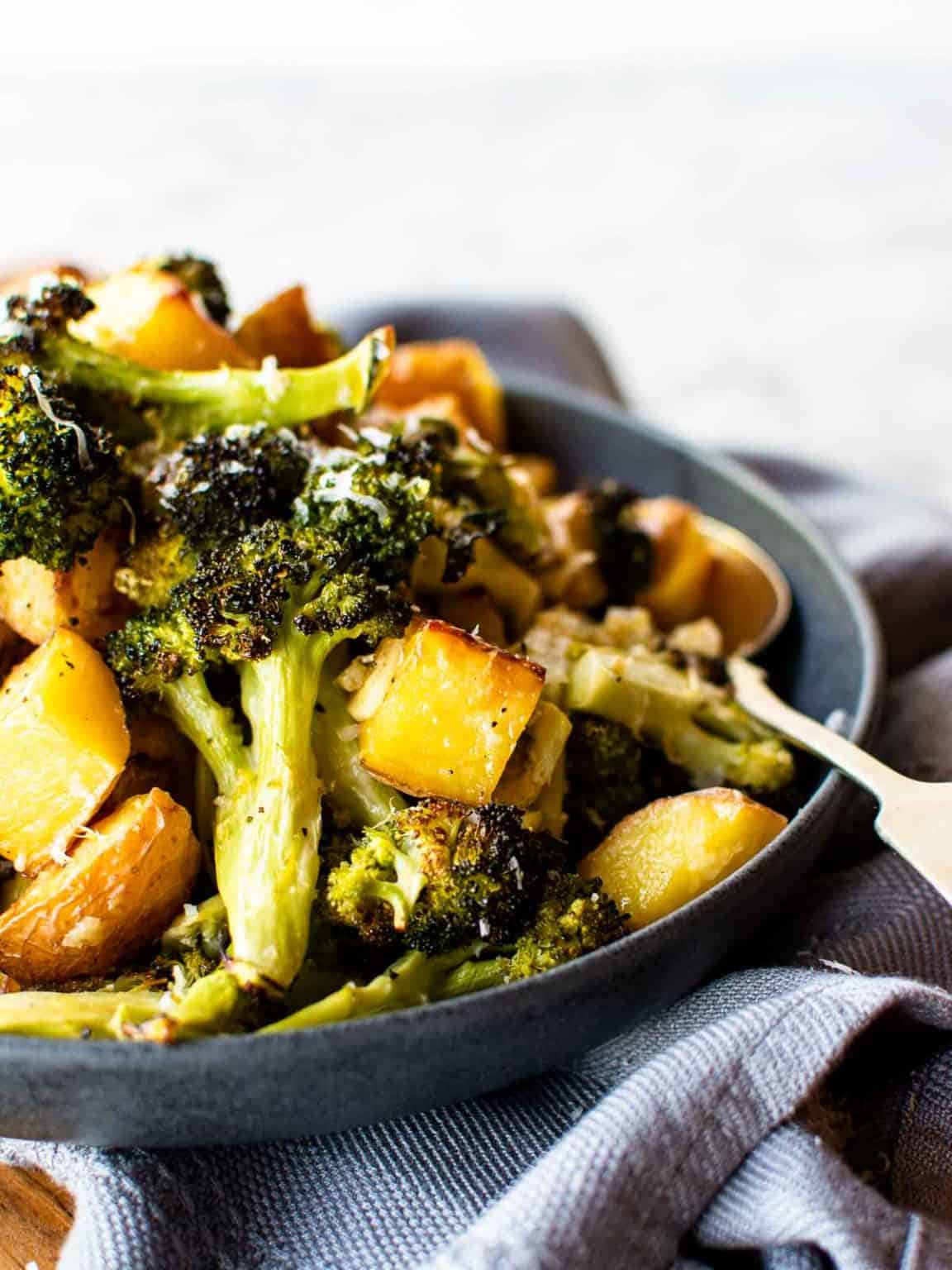 Oven Roasted Potatoes and Broccoli (One Pan Side Dish)