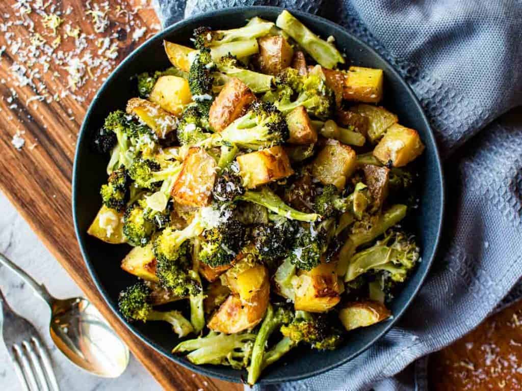 Oven Roasted Potatoes and Broccoli (One Pan Side Dish)