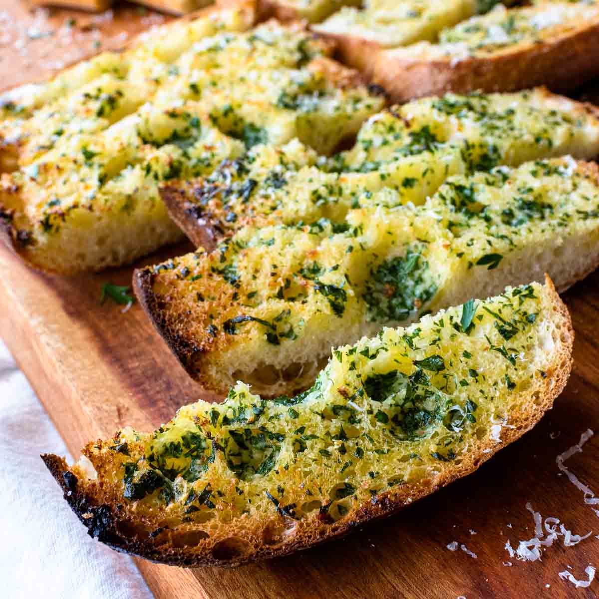 Homemade Ciabatta Garlic Bread - Marcellina In