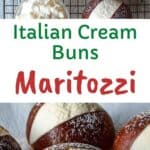 Italian Maritozzi filled with cream.