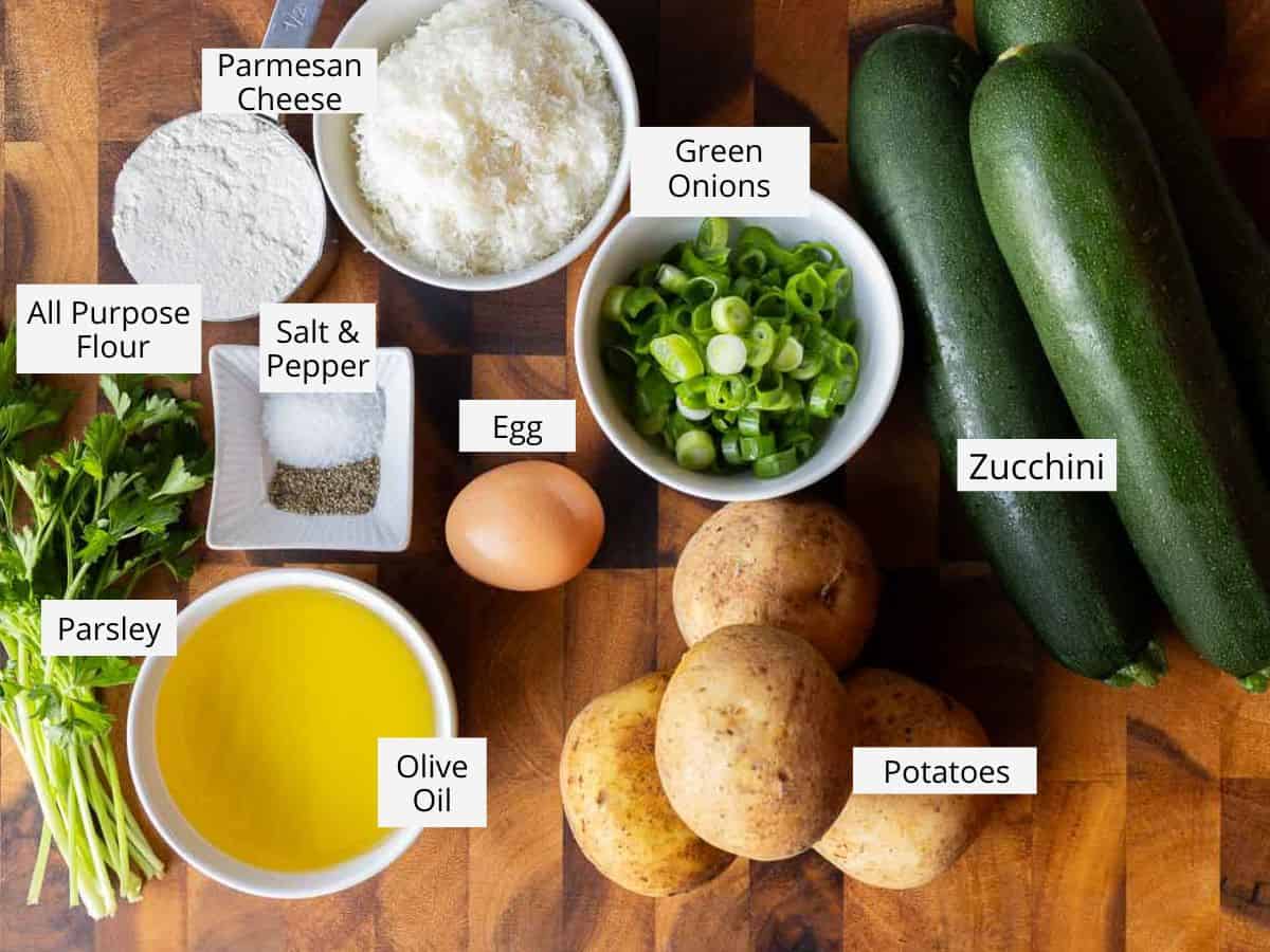 Ingredients for this recipe as in the recipe card viewed from above.