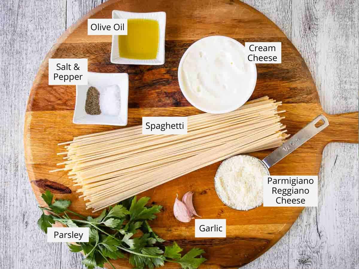 Ingredients for this recipe as in the recipe card viewed from above.