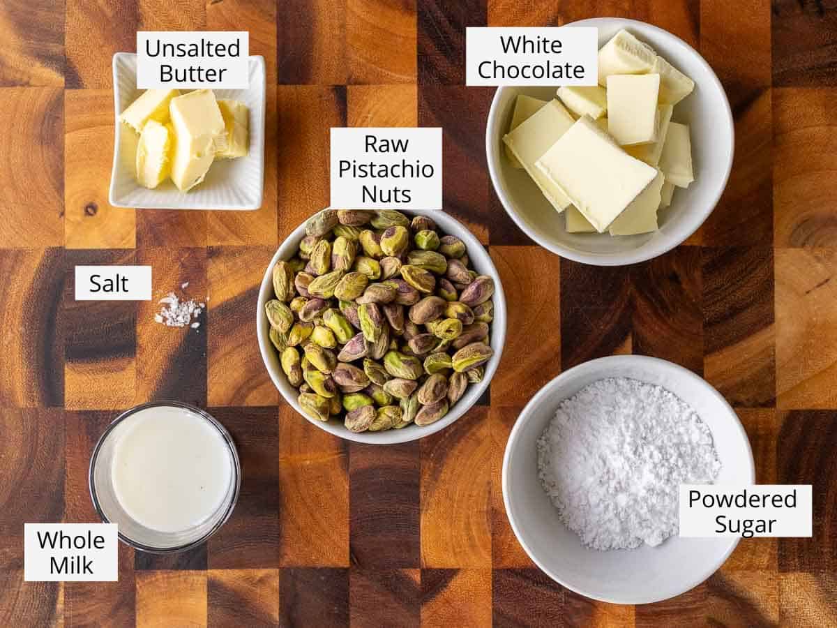 Ingredients for this recipe as in the recipe card viewed from above.