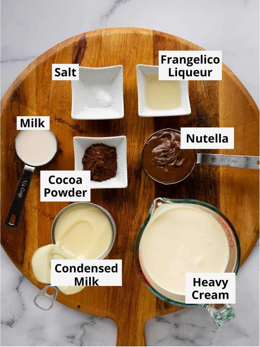 Ingredient for this recipe as in the recipe card viewed from above.